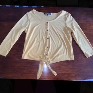 Cute yellow long sleeve shirt